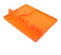 PHENOFICE Soporte de Limpiar Fácil Silicona Naranja Cucharas de para Diseño Chic Encantador y para Utensilios en Restaurantes y Tiendas de Comida