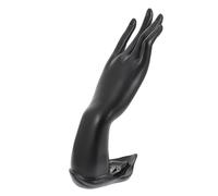 PHENOFICE Soporte para Mostrar Pulseras y Anillos en Forma de Mano para Exhibición de Joyas de Resina Negra, Elegante y Funcional en Uso Personal en Casa
