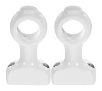 PHENOFICE Soportes de Cortina para Barra de Pared de Madera en Color Blanco 2 Piezas Soporte para Barra de Cortina de 28 Mm Montaje Seguro en Sala y Dormitorio