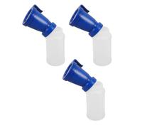 PHENOFICE Taza de Limpieza Paquete de 3 Unidades para Ubres de Ovejas y Cabras , 300ml , Color Azul , Material Plástico y Silicona , para Uso en Granjas y Ordeño Móvil