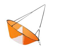 PHENOFICE Vela de Usar Naranja de Fácil Kayak Clips Plegable y de PVC a Accesorio Portátil Adecuado para Canoas Kayaks Navegar con Viento a Favor