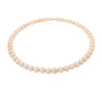 PHENOFICE Wreath De Perlas De Madera Para Decoración De Halloween y Navidad Atrapa Anillo Metálico De Manualidades