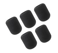 Phenyx Pro Paquete de 5 fundas de espuma para micrófono, parabrisas de micrófono de mano grueso, filtro pop reutilizable (PTA-WDS5)