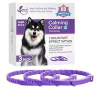 Pheromone Collar For Dogs - 3Pcs Dog Pheromone Calm Collars, Lasts 60 Days | Stress Relief For Puppy & Adult Dogs, Small, Medium and Large Breeds, Relieve Bad Behavior, 24.5 Inches Length