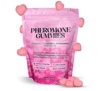 Pheromone Gummies with Slippery Elm, for Women,Enhance Charm,Supports Balance,Confidence & Social Vibe,Vegan,Non-GMO,Gluten-Free