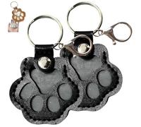 PHFDQKG Llavero con forma de pata de mascota, ideal como recuerdo. Ideal para bolsos, carteras y colgantes de pata.