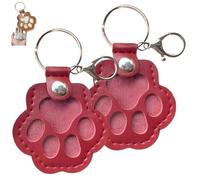 PHFDQKG Llavero con forma de pata de mascota, ideal como recuerdo. Ideal para bolsos, carteras y colgantes de pata.
