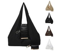 PHFDQKG Tragetasche mit Schlüsselanhänger, Mini-Falttasche, erweiterbar und faltbar, mit Schlüsselring, tragbare Einkaufstasche mit großem Fassungsvermögen für den Alltag