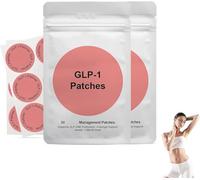 PHFTRCEW 60pcs GLP-1 Patches, Natural Ingredients Patch, Gentle and Soothing for Women(2Packs)
