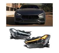 PHFYFC 1 par de luces de coche compatibles con faros delanteros Maserati Ghibli Ghibli 2014 2015 2016 2017 2018 2019 Lámparas delanteras con proyector LED completo Estilo actualizado 2023
