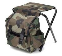 PHHCA Backpack Chair Seat Stool with Cooler Bag, Portable Folding Fishing Stool, For Outdoor Walking Hiking Camping