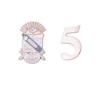 Phi Beta Sigma PBS Gomab D9 Divine 9 Cross Over Initiation Esmalte Fraternidad Formal Wear Blazer Jacket (Juego de pines de número de línea - #5), Metal, Sin gemas.