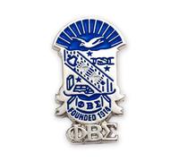 Phi Beta Sigma Shield - Pin de solapa, Latón, Sin gemas.