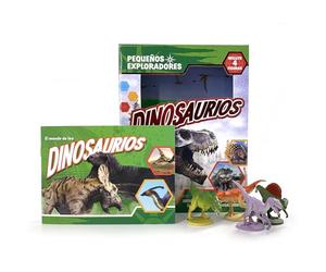Phidal Dinosaurios Pequeños Exploradores - Libros de actividades para niños, 22 páginas para descubrir datos curiosos, 4 figuras
