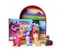 Phidal Llamas y Alpacas Mini Diverti-Libros - Libros de actividades para niños, cuento de 12 páginas, 4 figuras, 1 escenario de juego