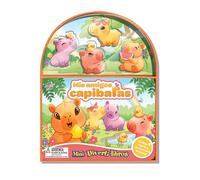 Phidal Mis Amigos Capibaras Mini Diverti-Libros - Libros de actividades para niños, cuento de 12 páginas, 4 figuras, 1 escenario de juego