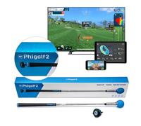 PHIGOLF Phigolf2 - Simulador de golf actualizado - Simuladores de golf para el hogar, entrenador de swing de golf con sensor de movimiento mejorado y análisis de swing 3D, aplicación compatible WGT/E6
