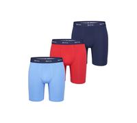 Phil & Co. Berlin Calzoncillo boxer azul claro / azul oscuro / rojo L azul claro / azul oscuro / rojo