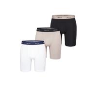 Phil & Co. Berlin Calzoncillo boxer ' Jersey Long Boxer Briefs' beige / negro / blanco XXL beige / negro / blanco