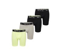 Phil & Co. Berlin Calzoncillo boxer ' Long Boxer ' lima / gris / negro XL lima / gris / negro