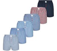 Phil & Co. Berlin Webboxer - Calzoncillos tipo bóxer americano para hombre, 6 unidades, M