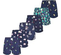 Phil & Co. Berlin Webboxer - Calzoncillos tipo bóxer americano para hombre, 6 unidades, Motivos 1, M