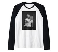 Phil Collins de la Gira Mundial Invisible Touch de Genesis Live Camiseta Manga Raglan