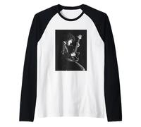 Phil Lynott Bailando en la luz de la Luna Thin Lizzy Live 1977 Camiseta Manga Raglan
