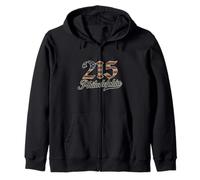 Philadelphia 215 - Código de área Patriot USA Bandera estadounidense Filadelfia Sudadera con Capucha
