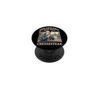 Philadelphia Cheesesteaks Wiz Wit Benjamin Franklin Filadelfia PopSockets PopGrip Adhesivo