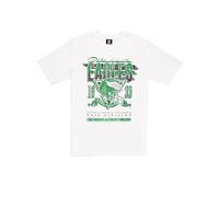 Philadelphia Eagles New Era Cap NFL - Camiseta de Gran tamaño con Estampado Serigrafiado, gráfico del Equipo, Color Blanco, Unisex