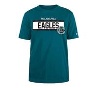 PHILADELPHIA EAGLES New Era Cap NFL - Camiseta Regular de Tinta de Alta Densidad Serigrafiada Frontal gráfico Original del Equipo, Color Unisex Verde Oscuro