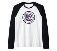 Philadelphia Patriotic American Flag 4 of July Fourth USA Camiseta Manga Raglan