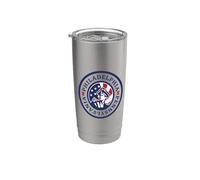 Philadelphia Patriotic American Flag 4 of July Fourth USA Vaso térmico de acero inoxidable de doble pared