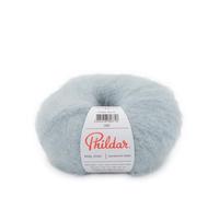 Phildar - Ovillo de lana PHIL CHIC de g - Lana para tejer - 2% ELASTANO, 32% LANA, 50% MOHAIR,16% Poliamida - Aguja nº 6 - Color ICEBERG