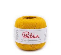 Phildar Phil Perla 5 - Ovillo de lana para tejer - 100% algodón - Aguja n.º 2.5 - Color Turnesol