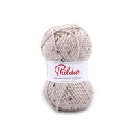 Phildar Phil Randonnees - Ovillo de lana para ganchillo y tejer - 40% lana, 10% alpaga, 5% viscosa, 45% acrílico - Aguja 4.5 - Color blanco