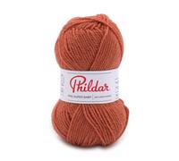Phildar Phil Super Baby - Ovillo de lana para ganchillo y tejer (70% acrílica), 30% lana de cordero, aguja n.º 3, color rojo