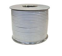 Philex RG6 - Cable coaxial de 100 m para televisión Digital por satélite y Sky, Color Blanco