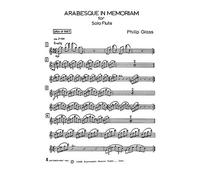 Philip Glass-Arabesque In Memoriam (Solo Flute)-Flute-BOK