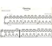 Philip Glass: Opening Piece From Glassworks. Partituras para Piano