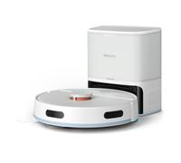 Philip Homerun 2000 - Robot Aspirador y friegasuelos - Potencia Extra Fuerte, potenciador para alfombras, Radar LDS, estación de autovaciado de 70 días, aplicación Homerun, Blanco Ártico (XU2100/25)