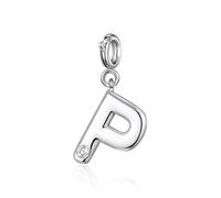 Philip Jones Abalorio con inicial de letra P creada con cristales de Zircondia