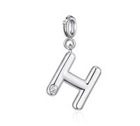 Philip Jones Abalorio con inicial H creado con cristales de Zircondia