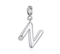 Philip Jones Abalorio con inicial N creado con cristales de Zircondia