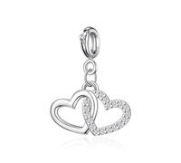 Philip Jones Abalorio de corazón creado con cristales de Zircondia