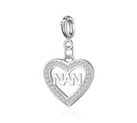 Philip Jones Abalorio de corazón creado con cristales de Zircondia