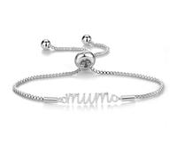 Philip Jones Brazalete Mum bañado en plata creado con cristales de Zircondia®