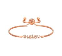 Philip Jones Brazalete Sister chapado en oro rosa creado con cristales de Zircondia®