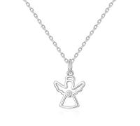 Philip Jones Collar de ángel de plata de ley creado con cristales de Zircondia